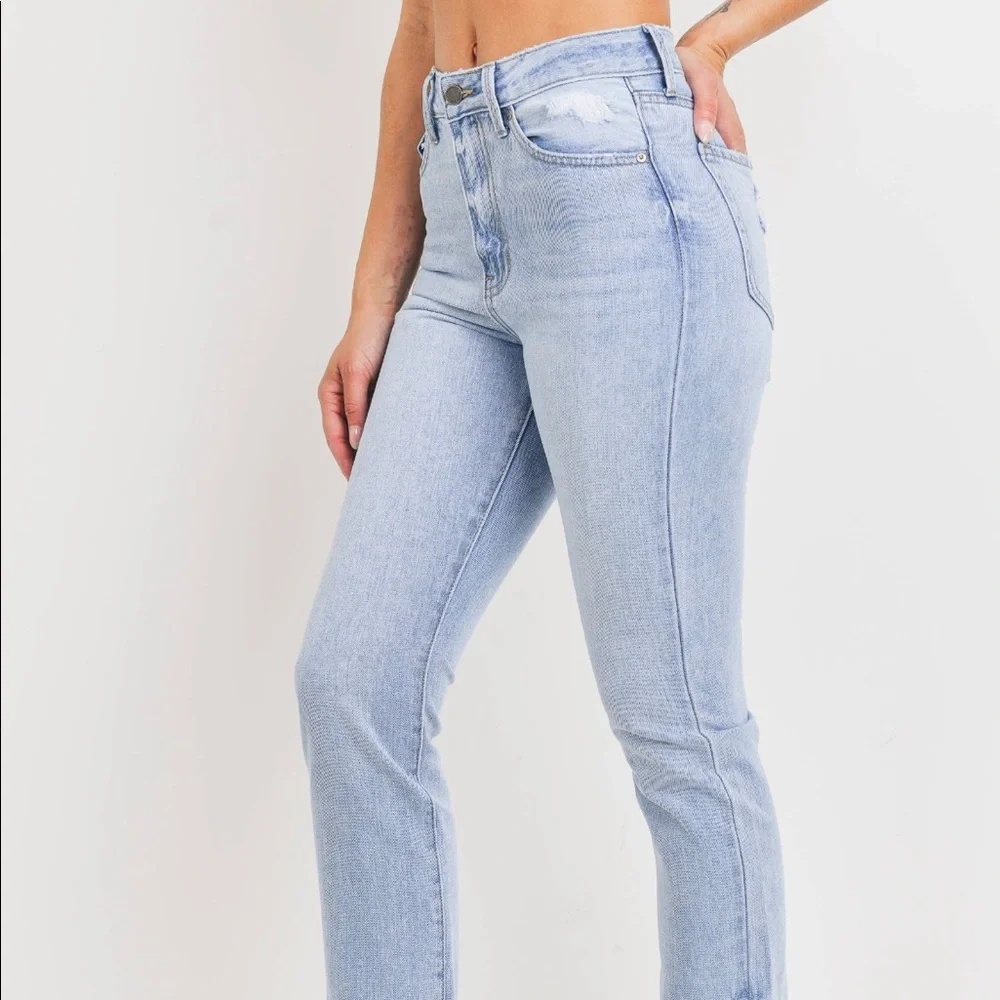 High Rise Girlfriend Jeans - Picture 2 of 4